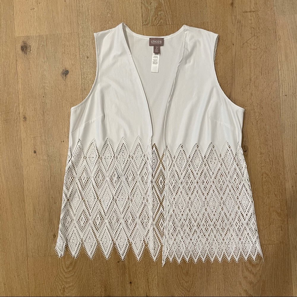NWOT Chico’s White Vest